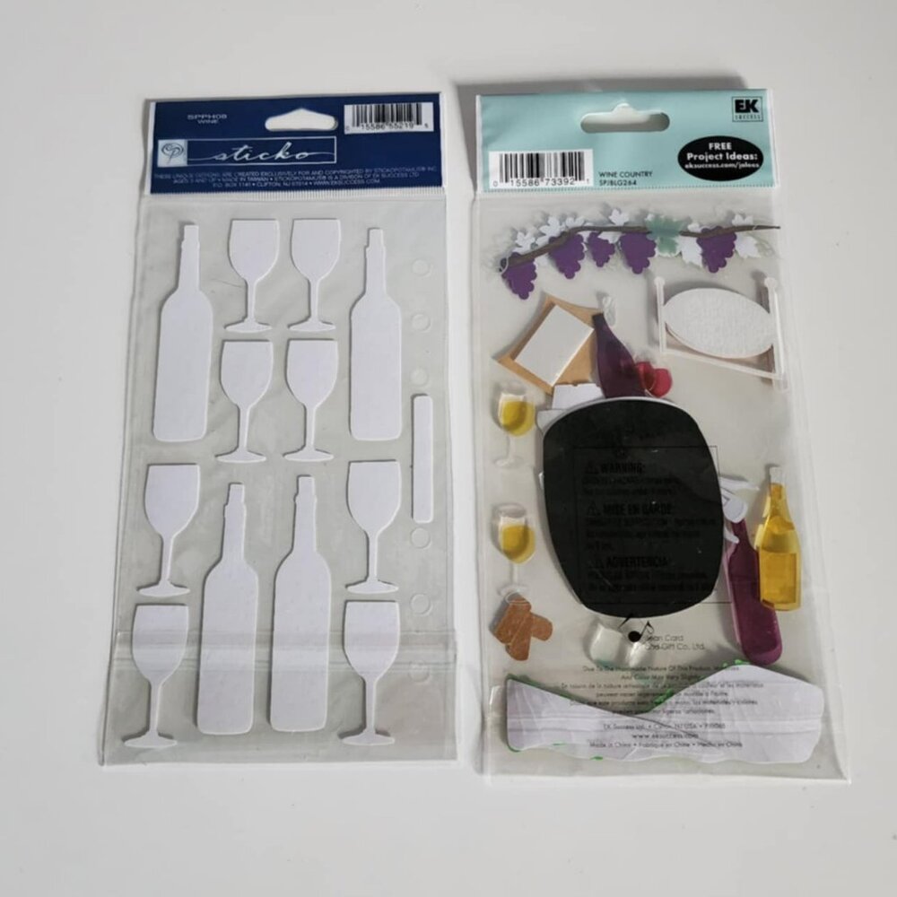 Scrapbooking Embellishments - Wine Themed NEW IN PACKAGE - Picture 4 of 4